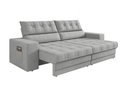Ver imagem 2 de Sofá Oscar Plus 2,30m Retrátil e Reclinável Suede Areia - Xflex