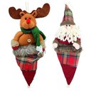 Ver imagem 1 de Kit 2 Enfeites Árvore Natal Rena Papai Noel Decoração Natal