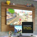 Ver imagem 5 de Mesa para Computador Gamer Madesa 9409 e Painel para TV até 65 Polegadas Branco/Rustic Cor:Branco/Ru