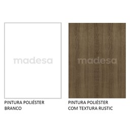 Mesa para Computador Gamer Madesa 9409 e Painel para TV até 65 Polegadas Branco/Rustic Cor:Branco/Ru - 9