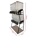 Ver imagem 2 de Dispenser 10 Módulos 45 Litros ou 20 Kilos Armazenamento Ração Grãos Cereais 2 Geração Preto Mec Pet