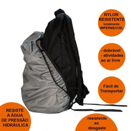 Capa de Chuva para Proteger a Mochila da Chuva Kit 3 Unid - 3