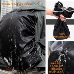 Capa de Chuva para Proteger a Mochila da Chuva Kit 3 Unid - 5