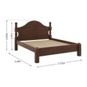 Ver imagem 4 de Conjunto Quarto Ouro: Guarda-Roupa 5 Portas, Cama Queen, Cômoda Sapateira e 2 Mesas Cabeceiras Café
