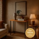 Ver imagem 4 de Mesa Dobravel Star Multiuso Escrivaninha Aparador Nature Preto Montada Starrose