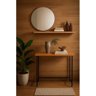 Mesa Dobravel Star Multiuso Escrivaninha Aparador Nature Preto Montada Starrose - 2