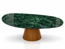Ver imagem 4 de Mesa de Centro Éclat 110x70cm em Mármore Verde Guatemala - Freijó
