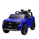 Ver imagem 1 de Carro Elétrico Infantil Ford Ranger Azul 12v com Controle Remoto Luz de Led e Volante com Sons de Co