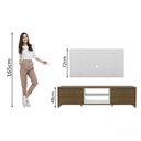 Ver imagem 5 de Rack Madesa Metz e Painel para TV até 55 Polegadas Rustic/Branco Cor:Rustic/Branco