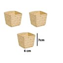 Ver imagem 1 de Cachepot Cestinho Palha Enfeite Doces Mesa Festa Junina-2un