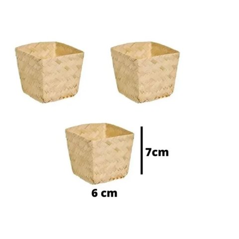 Cachepot Cestinho Palha Enfeite Doces Mesa Festa Junina-2un