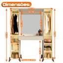 Ver imagem 4 de Penteadeira Camarim Star Reflecta com Espelho e LED - Off White