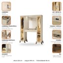 Ver imagem 5 de Penteadeira Camarim Star Reflecta com Espelho e LED - Off White