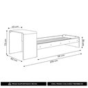 Ver imagem 4 de Cama Solteiro Infantil 188x88cm Escrivaninha Infix Carvalho/branco C06 - Mpozenato