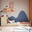 Ver imagem 6 de Cama Solteiro Infantil 188x88cm Escrivaninha Infix Carvalho/branco C06 - Mpozenato