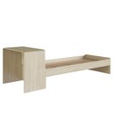 Ver imagem 1 de Cama Solteiro Infantil 188x88cm Escrivaninha Infix Carvalho/branco C06 - Mpozenato
