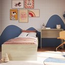 Ver imagem 5 de Cama Solteiro Infantil 188x88cm Escrivaninha Infix Carvalho/branco C06 - Mpozenato