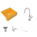 Ver imagem 2 de Kit Cuba XQ395 Torneira 1198 Metal Válvula 1 Polegada Sifão PVC Flexível Compace