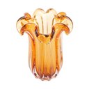 Ver imagem 2 de Vaso Murano Vidro Italy Ambar 19×23,5cm Wolff