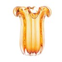 Ver imagem 1 de Vaso Murano Vidro Italy Ambar 19×23,5cm Wolff
