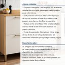 Ver imagem 7 de Balcão para Cozinha 4 Gavetas 120cm em MDF Nobre Bege/Cinamomo/Off White