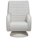 Ver imagem 3 de Poltrona de Amamentação Fixa Base Cone Sky D02 Linho Branco C-419 - Lyam Decor
