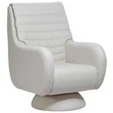 Ver imagem 1 de Poltrona de Amamentação Fixa Base Cone Sky D02 Linho Branco C-419 - Lyam Decor