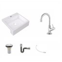 Ver imagem 2 de Kit Cuba XQ395 Torneira 1198 Metal Válvula 1 Polegada Sifão Cromado Flexível Compace