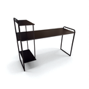 Ver imagem 4 de Mesa Estante Escrivaninha Home Office Prateleira 140cm Preto
