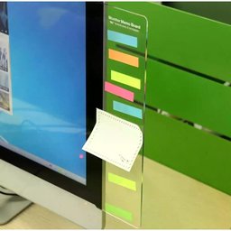 Suporte Organizador Agenda Mensagem Acrílico Monitor - 3
