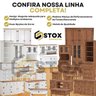 Balcão Buffet de Madeira Maciça com 3 Portas e 3 Gavetas Branco Lavado - 9