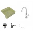 Ver imagem 2 de Kit Cuba XQ395 Torneira 1198 Metal Válvula Click 1 Polegada B Sifão Cromado Flexível Compace