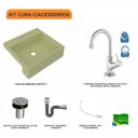 Ver imagem 3 de Kit Cuba XQ395 Torneira 1198 Metal Válvula Click 1 Polegada B Sifão Cromado Flexível Compace