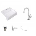 Ver imagem 2 de Kit Cuba XQ395 Torneira 1198 Metal Válvula Click 1 Polegada G Sifão PVC Flexível Compace