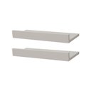 Ver imagem 2 de Kit 2 Prateleiras Porta Quadros 30 X 15cm Branca Suporte Invisível