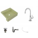 Ver imagem 2 de Kit Cuba XQ395 Torneira 1198 Metal Válvula Click 1 Polegada G Sifão Cromado Flexível Compace