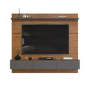 Ver imagem 3 de Painel para Tv até 65 Polegadas 3 Portas Mateo Dj Móveis Freijó/cinza Urbano