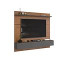 Ver imagem 4 de Painel para Tv até 65 Polegadas 3 Portas Mateo Dj Móveis Freijó/cinza Urbano