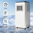 Ver imagem 3 de Takywep Ar-condicionado Portátil 8.000 Btu, 3 em 1 com Controle Remoto (branco)
