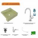Ver imagem 3 de Kit Cuba XQ395 Torneira 1198 Metal Válvula Click 1 1/2 Polegada Sifão PVC Flexível Compace