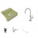 Ver imagem 2 de Kit Cuba XQ395 Torneira 1198 Metal Válvula Click 1 1/2 Polegada Sifão PVC Flexível Compace