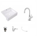 Ver imagem 2 de Kit Cuba xq395 Torneira 1198 Metal Válvula Click 1 1/2 Polegada Sifão PVC Flexível Compace