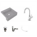 Ver imagem 2 de Kit Cuba XQ395 Torneira 1198 Metal Válvula Click 1 1/2 Polegada Sifão Cromado Flexível Compace