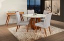 Ver imagem 1 de Mesa de jantar + 4 Cadeiras Itália Tampo Redondo 120cm A 12