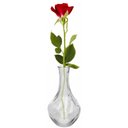 Ver imagem 5 de Vaso Vidro 9x17cm Pumpkin Lyor Vasinho Alto Transparente Jarro Flores Decoração Mesa Centro Jantar