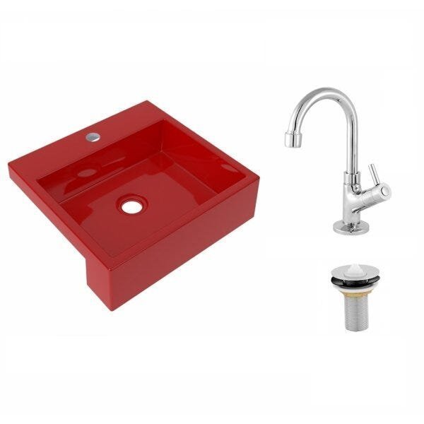 Kit Cuba XQ395 Torneira 1198 Metal Válvula 1 Polegada Compace - 2