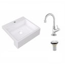 Ver imagem 2 de Kit Cuba XQ395 Torneira 1198 Metal Válvula 1 Polegada Compace