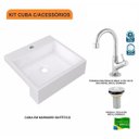 Ver imagem 3 de Kit Cuba XQ395 Torneira 1198 Metal Válvula 1 Polegada Compace