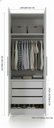 Ver imagem 4 de Guarda-roupa Modular 2p com 3 Gav 1010 Carvalho