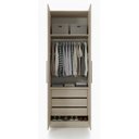 Ver imagem 3 de Guarda-roupa Modular 2p com 3 Gav 1010 Carvalho